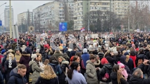 Blokiran saobraćaj kod TC Ušće